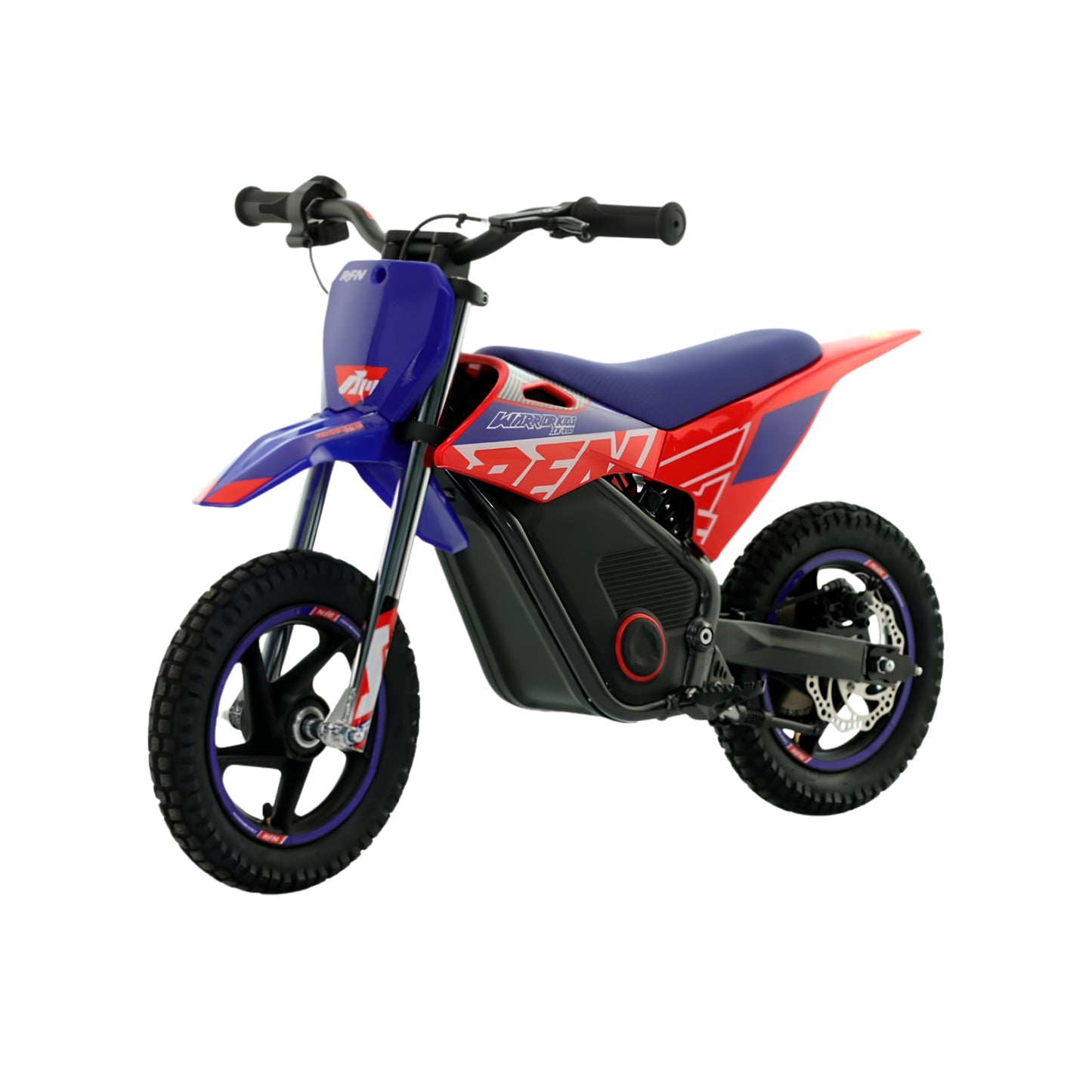Moto eléctrica Minicross X-EMOTOS RFN Warrior SX-E150 de 150W y 12 pulgadas en color negro.