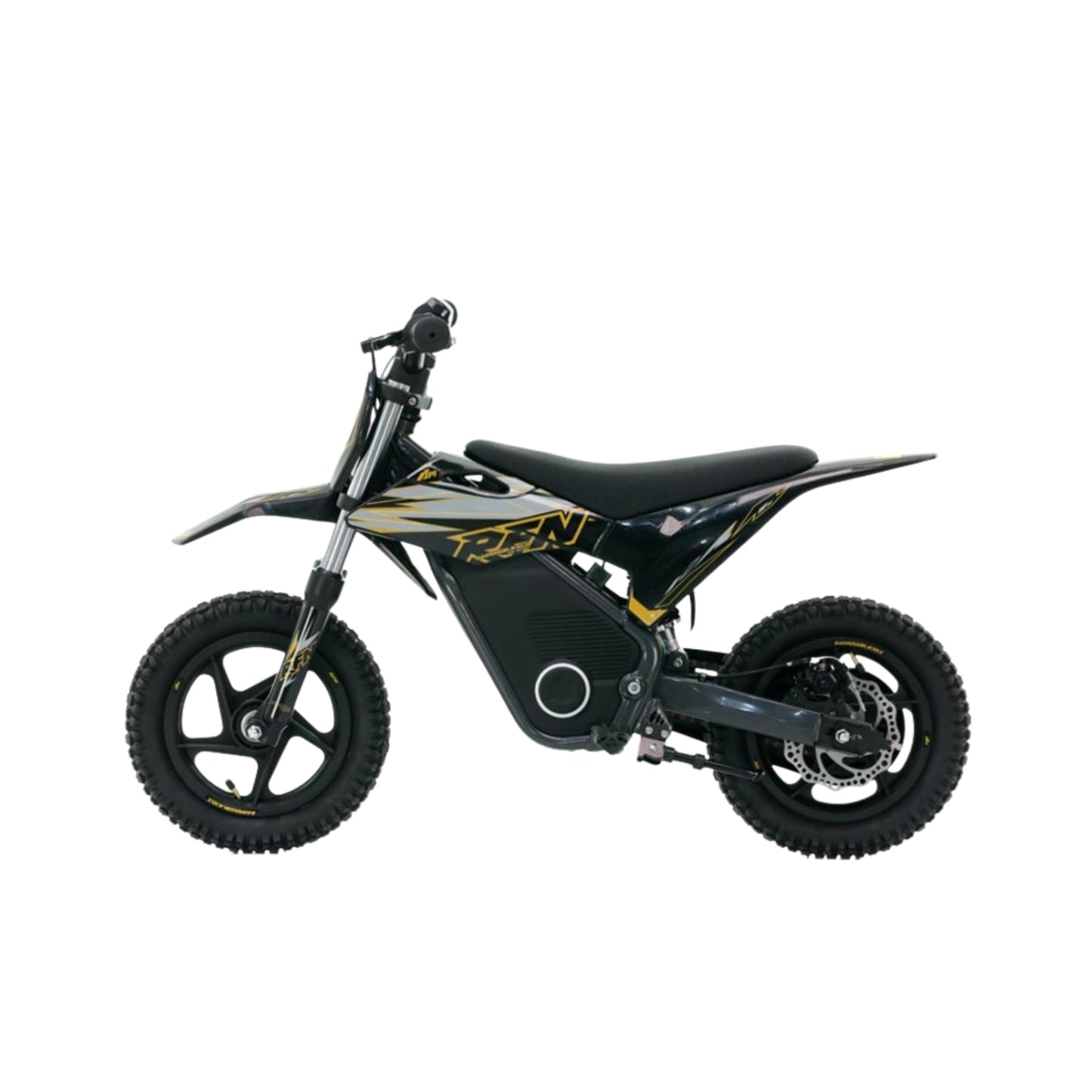 Minicross eléctrica RFN Warrior SX-E250 12/12” infantil de X-EMOTOS en color negro, motor de 250W para niños.