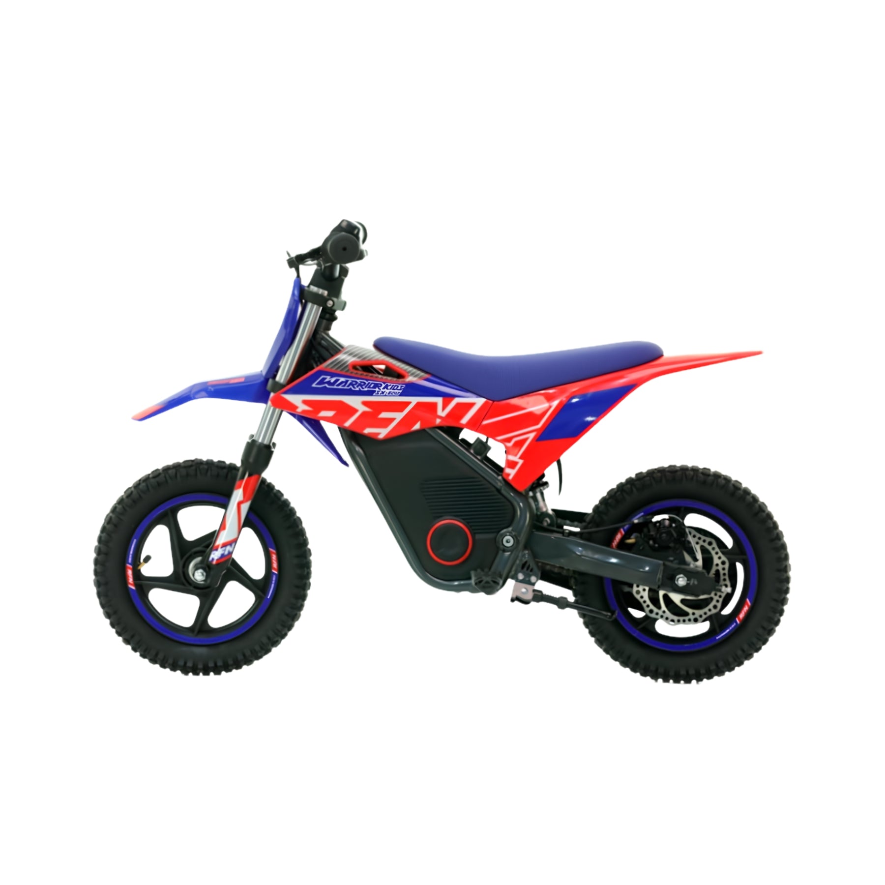 Mini moto eléctrica X-EMOTOS RFN Warrior SX-E250 infantil en color rojo, con ruedas de 12 pulgadas y potencia de 250W