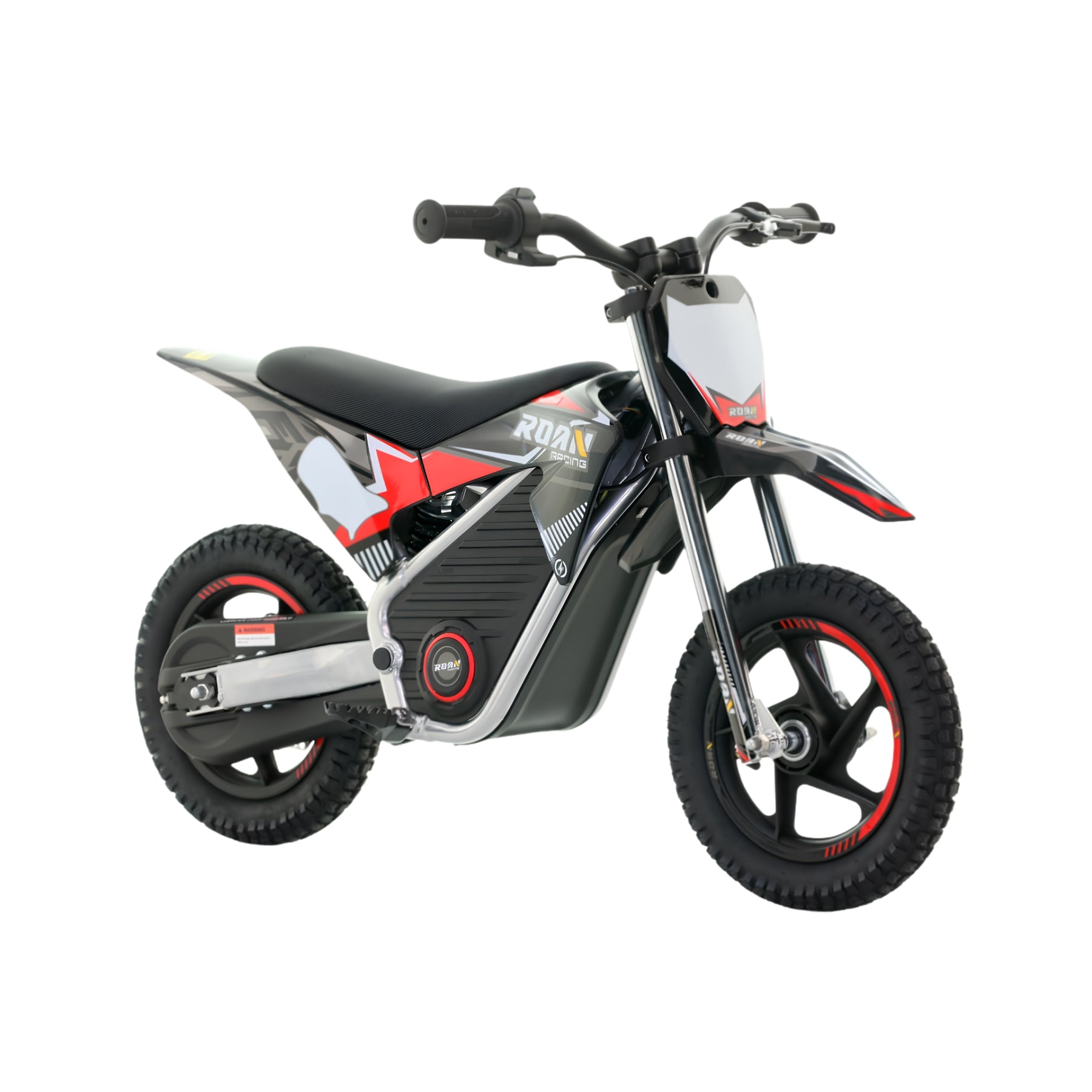 Mini moto eléctrica Warrior X-EMOTOS de 150W en color roan, con diseño compacto y robusto para niños y jóvenes.