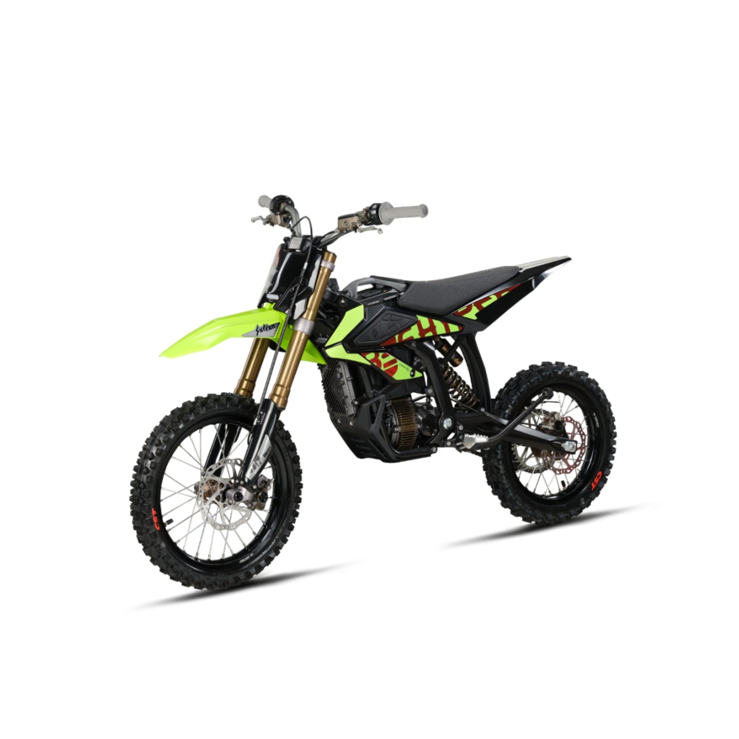 Patín eléctrico Surron Hyper Bee de color verde de la marca X-EMOTOS, con neumáticos y diseño compacto para movilidad urbana.