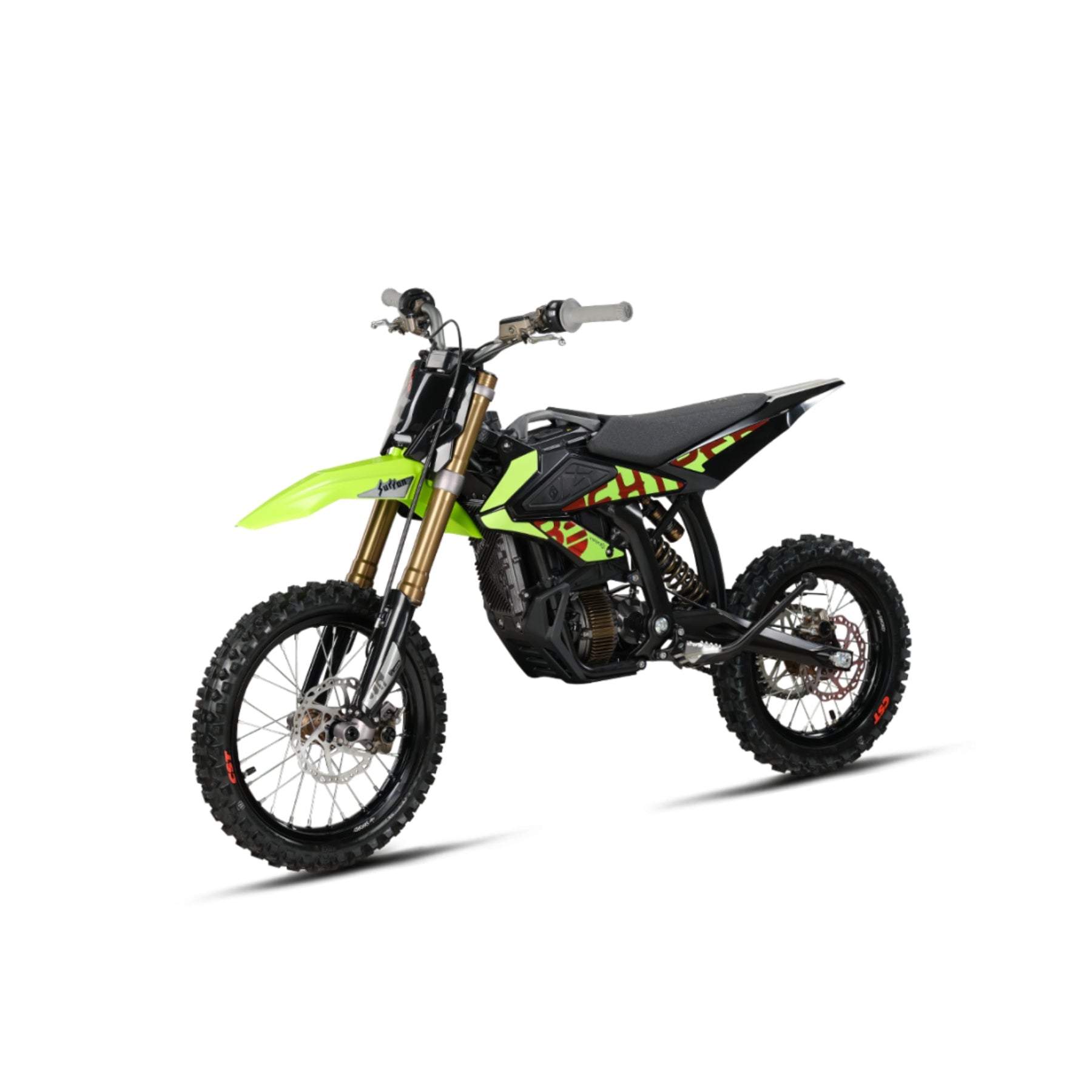 Patín eléctrico Surron Hyper Bee de color verde de la marca X-EMOTOS, con neumáticos y diseño compacto para movilidad urbana.