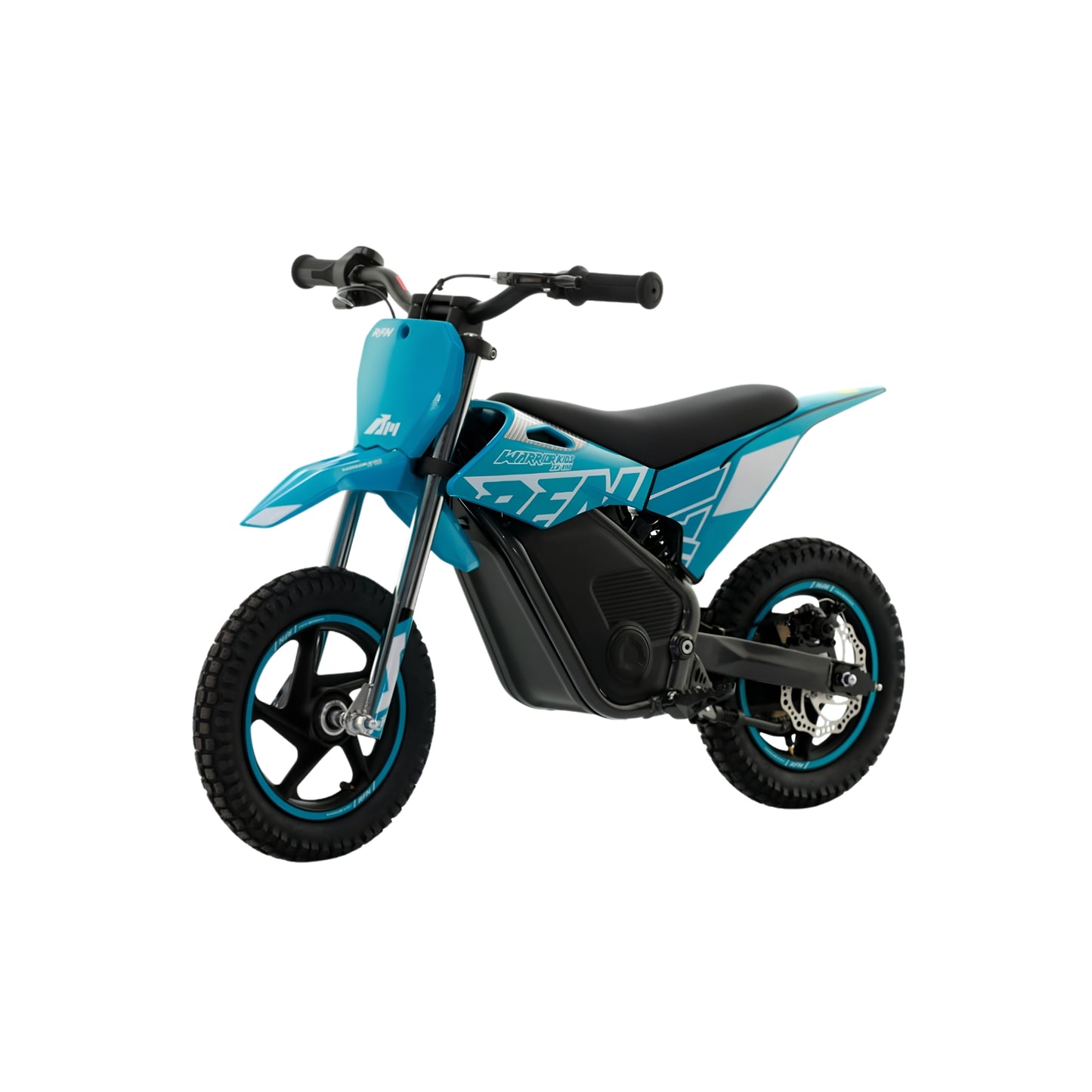 Minicross eléctrica X-EMOTOS RFN Warrior SX-E150 de 150W y 12 pulgadas, con diseño robusto y neumáticos resistentes para niños.