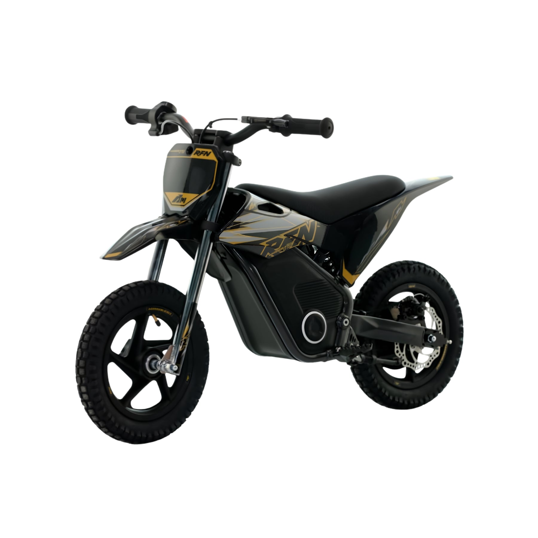 Minicross eléctrica X-EMOTOS RFN Warrior SX-E150 de 150W y 12 pulgadas en color negro, para niños y jóvenes.