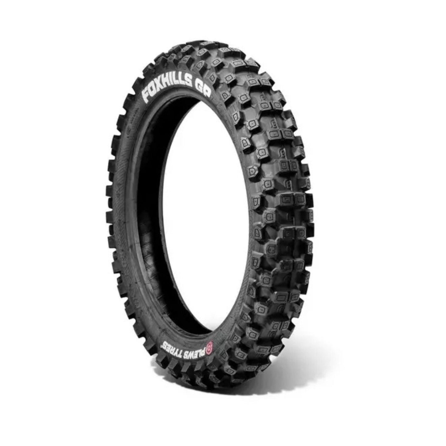 Neumático de motocross medio-duro X-EMOTOS 90/100-16, mostrando la banda de rodadura y estructura del neumático off-road