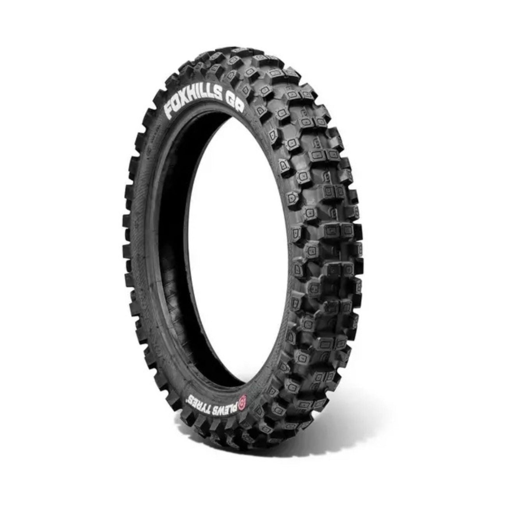 Neumático de motocross medio-duro X-EMOTOS 90/100-16, mostrando la banda de rodadura y estructura del neumático off-road