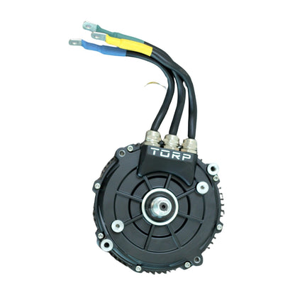 Motor Torp TM25 Light Bee de X-EMOTOS, vista lateral con detalles del motor y componentes en color negro y plateado.