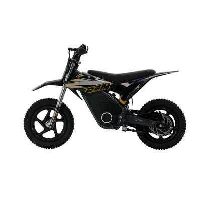 Minicross eléctrica X-EMOTOS RFN Warrior SX-E150 150W y 12 pulgadas en color negro, lista para montar y conducir.